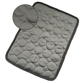 Dog Cooling Mat Summer Pets Cold Bed Extra Large For Small Big Dogs Pet Accessories Cat Durable Blanket Sofa Cat Ice Pad Blanket Pet Products (Option: Dark Gray-S50*40cm)